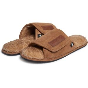 Lucky Brand Mens Memory Foam Open Toe Slippers